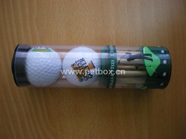 Plastic Pet Printing Packaging Tube for Golf Ball