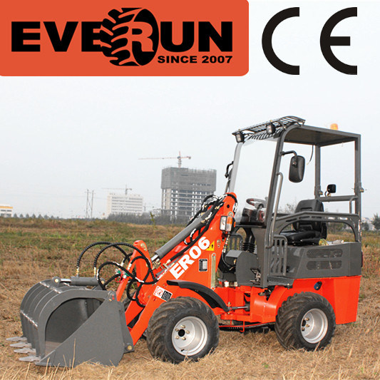 Everun Er06 CE Certificated Farm Machine 0.6 Ton Hoflader Made in China