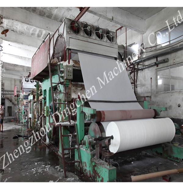 1880 Mm Small Waste Paper Recycling Machinery to Produce Toilet Tissue Paper