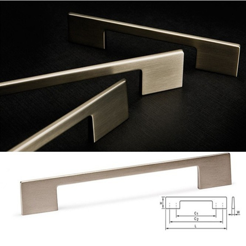 Modern Elegant Style Satin Chrome Drawer Pull Handles (Z092)