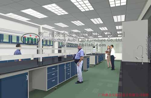 Customized Central Bench for Labs