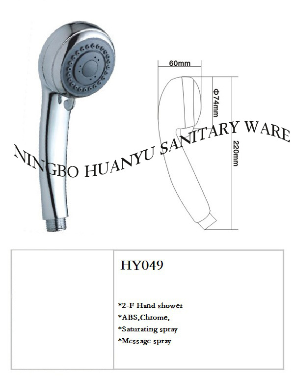 Hand Shower Head, Handheld Shower, Shower Head (HY049)