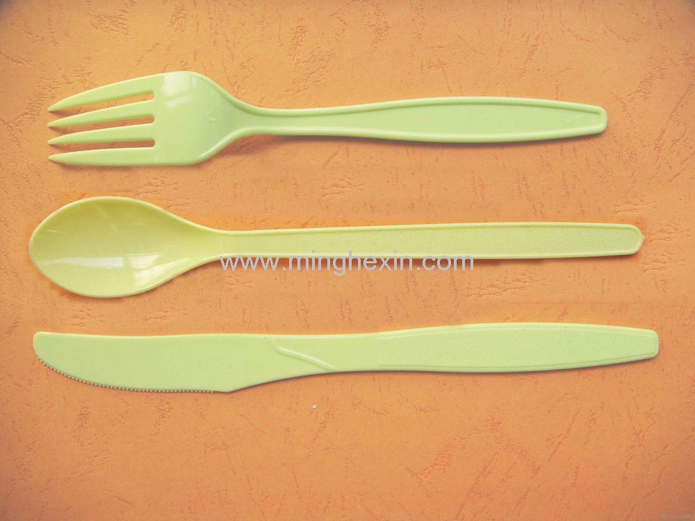Yellow Plastic Tableware with ISO SGS