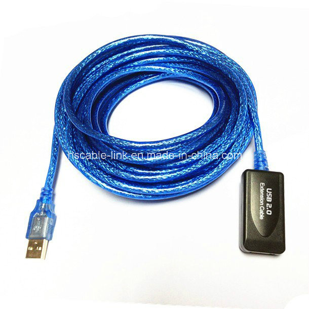 Transparent USB Extension Cable 5m