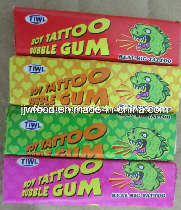 Jjw Ploybag Packing Long Stick Tattoo Bubble Gum