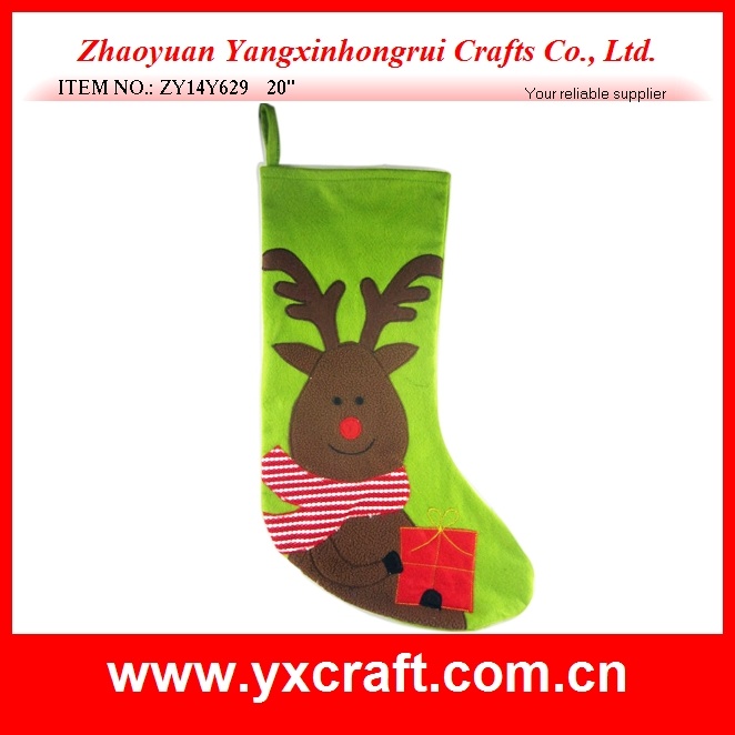 Christmas Decoration (ZY14Y629 20'') Christmas Deer Stocking