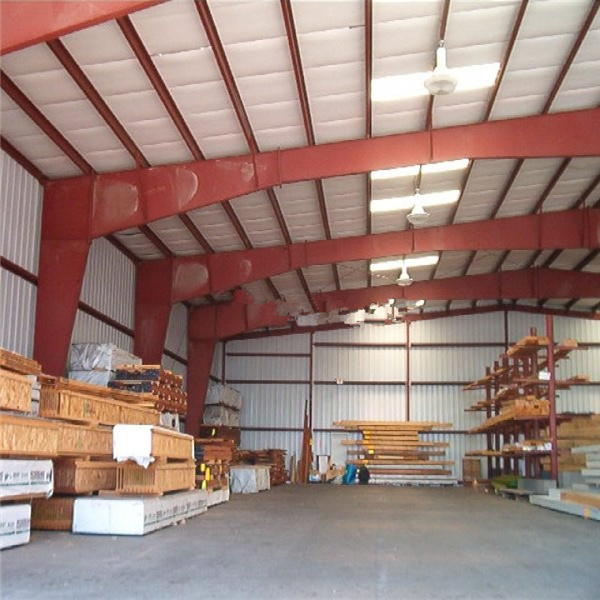 Prefabricated Steel Structure Warehouse/Workshop/Garage Buildings with Crane (LTB-082)