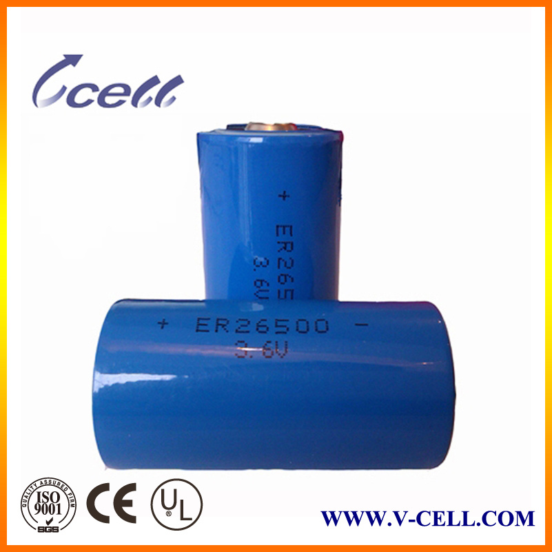 3.6V 7ah Lisocl2 Battery Er 26500m (ER14250/ER14335/ER34615/ER26500)