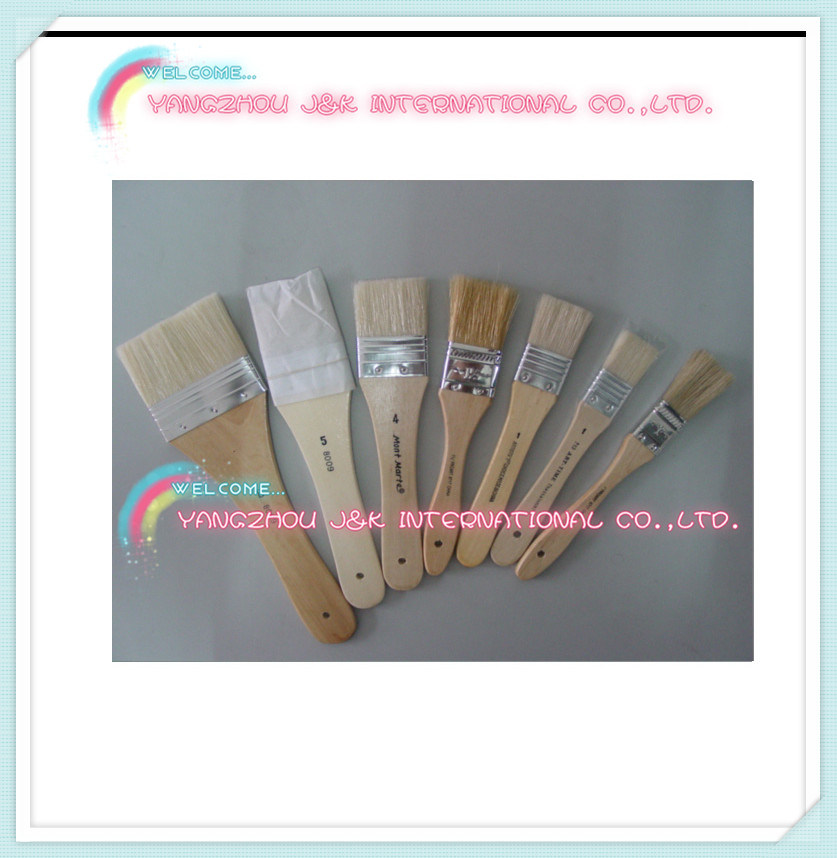 Wooden Handle Black Bristle Floor Brushes