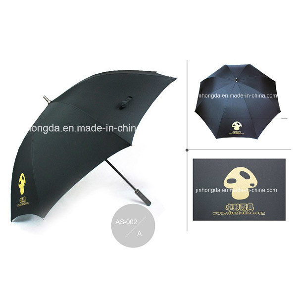 Manual Open Logo Printing Straight Golf Umbrella (YSGO0007)