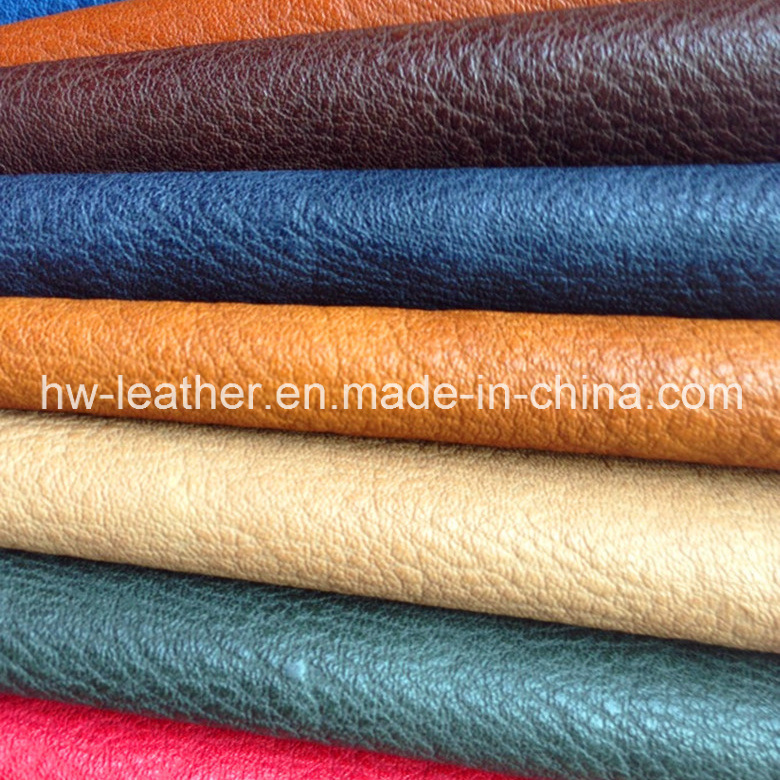 Popular Embossed PU Leather for Handbag (HW-1757)
