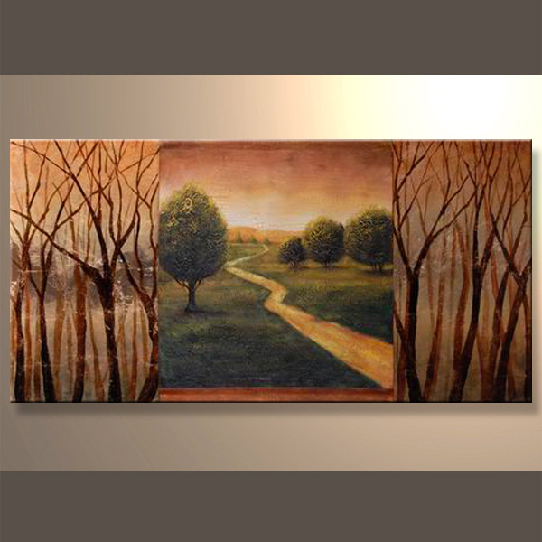 Modern Canvas Oil Painting Abstract Landscape