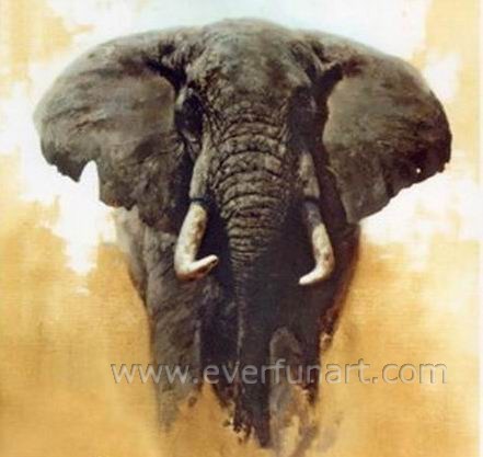 Elephant Canvas Painting