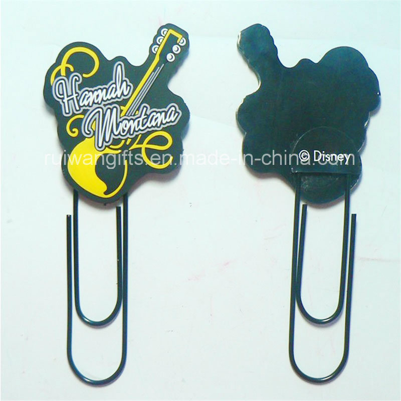Guitar Design Soft PVC Bookmarker for Stationery Gifts