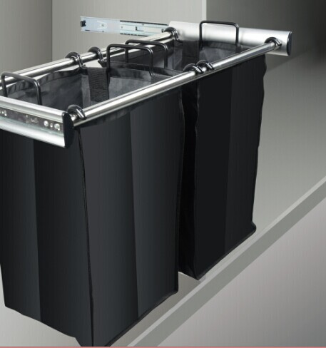 Pull out Aluminum Frame Nylon Laundry Hamper (207788900)