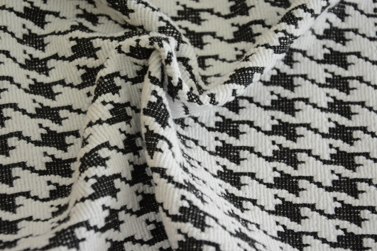 (NO. B8007) Fashion Houndstooth Textile Knitted Fabric