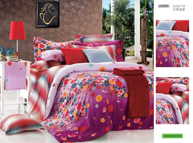 Reactive Printed Bedding Set