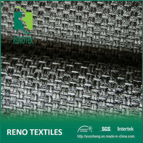 100%Polyester Tow Tone Linen Like Tc Backing Waterproof Upholstery Fabric