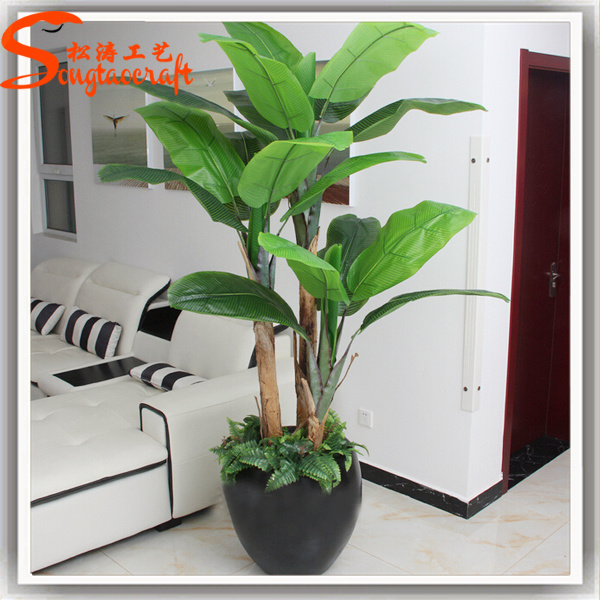Hot Sale Home Decoration PU Artificial Bonsai Banana Plant Tree
