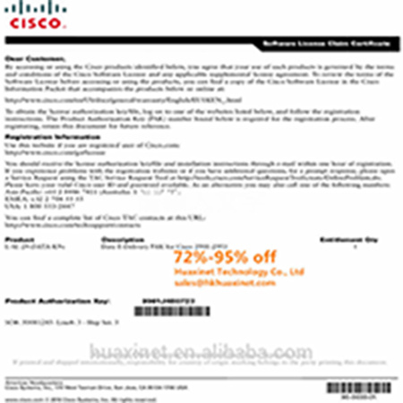 Original Cisco Pdf License Cisco E-License L-ASA-SSL-10