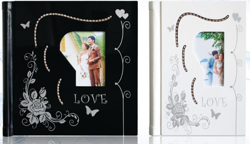 Wooden Crystal Photo Album Cover