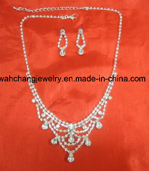 Bridal Rhinestone Jewelry Set 59777, Wedding Jewelry Set, Prom Jewelry Set, Fashion Necklace