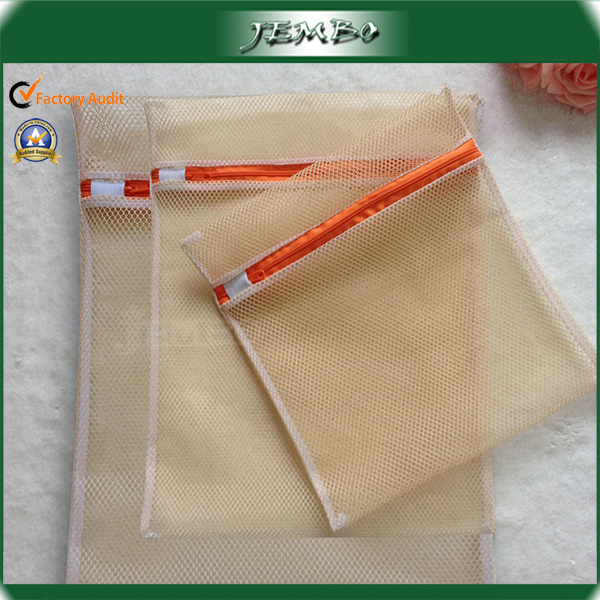Promotion Big Hole Net Mesh Laundry Bag with Zipper