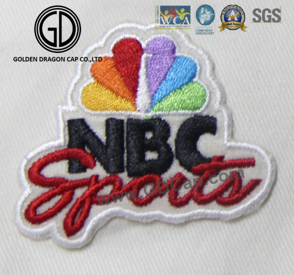 New Colorful Numbers Logo Sports Customized 3D Embroidery