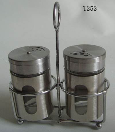 Glass Spice Jar Set (T252)