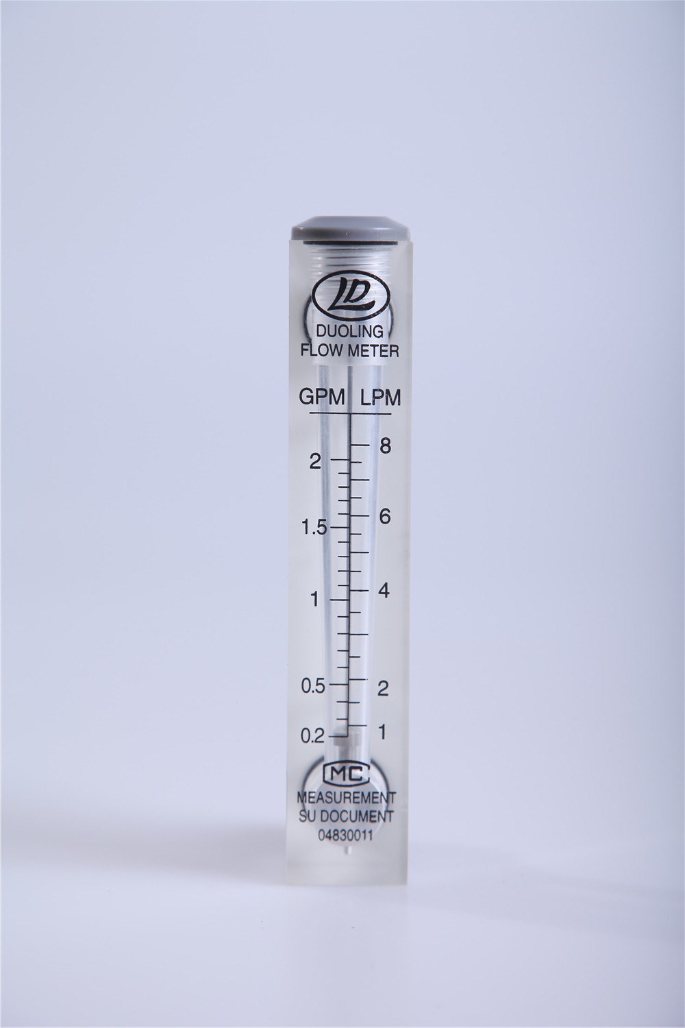 Liquid Water Flowmeter Acrylic Rotameter Panel Type Flow Meter