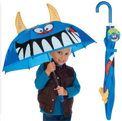 Animal Creative Cartoon Automatic Kid Straight Umbrella