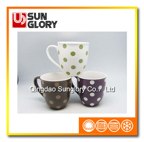 Two-Tone Decal Porcelain Mug Syb086