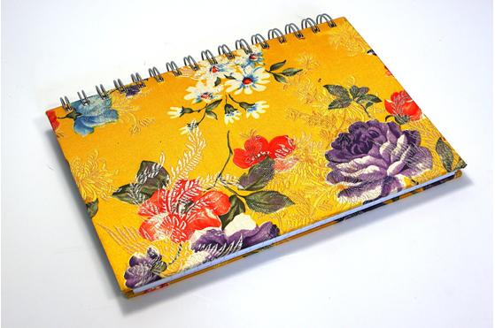 Silk Wrap Wiro Notebook (A5)