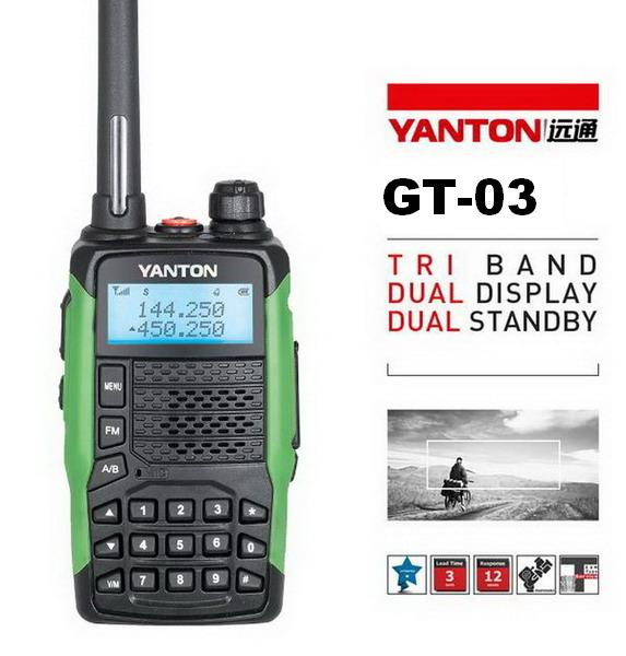 Handheld Walkie Talkie with High Power 7/8watts (YANTON GT-03)