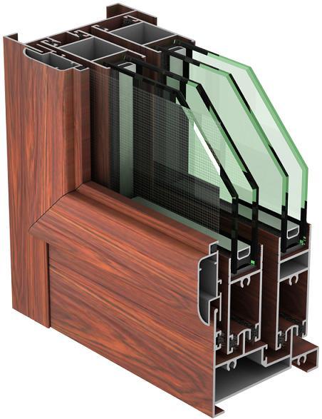 Sliding Window & Door/Wood Grained Transfer/Aluminum Profile