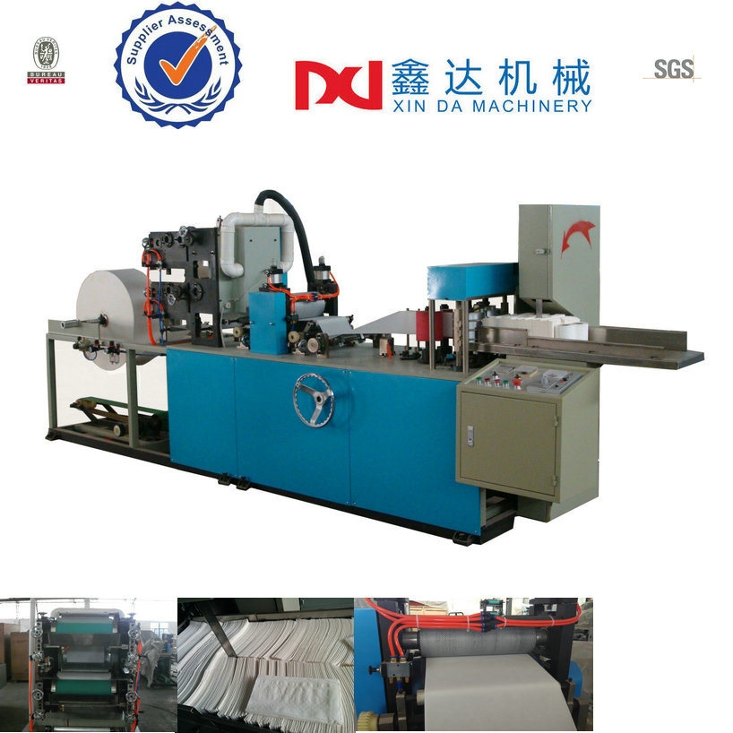 Automatic Paper Processing Printing Folding Tissue Serviette Napkin Machine Plant