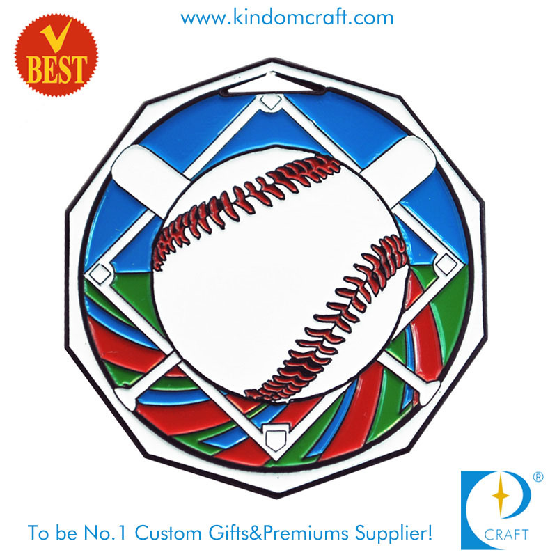 Custom Soft Enamel Baseball Medal for Kids