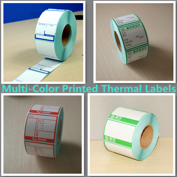 Multi Color Printed Direct Thermal Label Rolls
