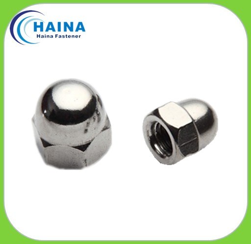 Stainless Steel Hex Cap Nut / DIN986 DIN1587 Hex Cap Nut