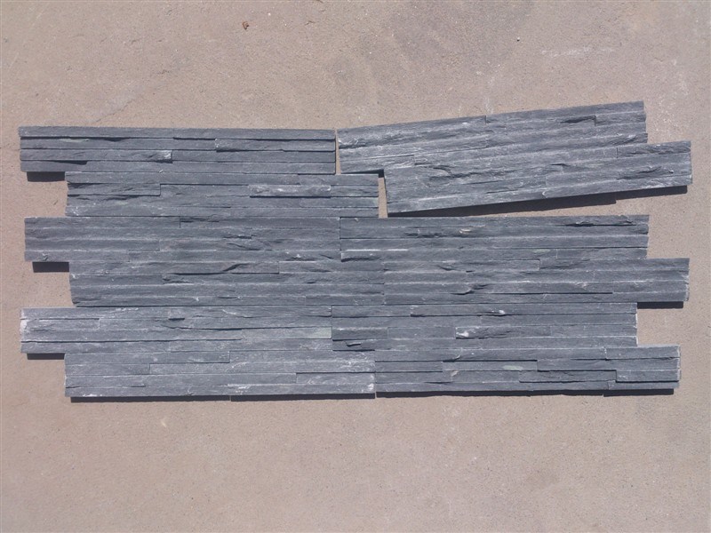 Hot Sell Black Slate Stack Stone for Wall