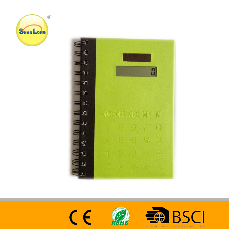 8-Digit Solar Office Notebook Calculator for Promotion