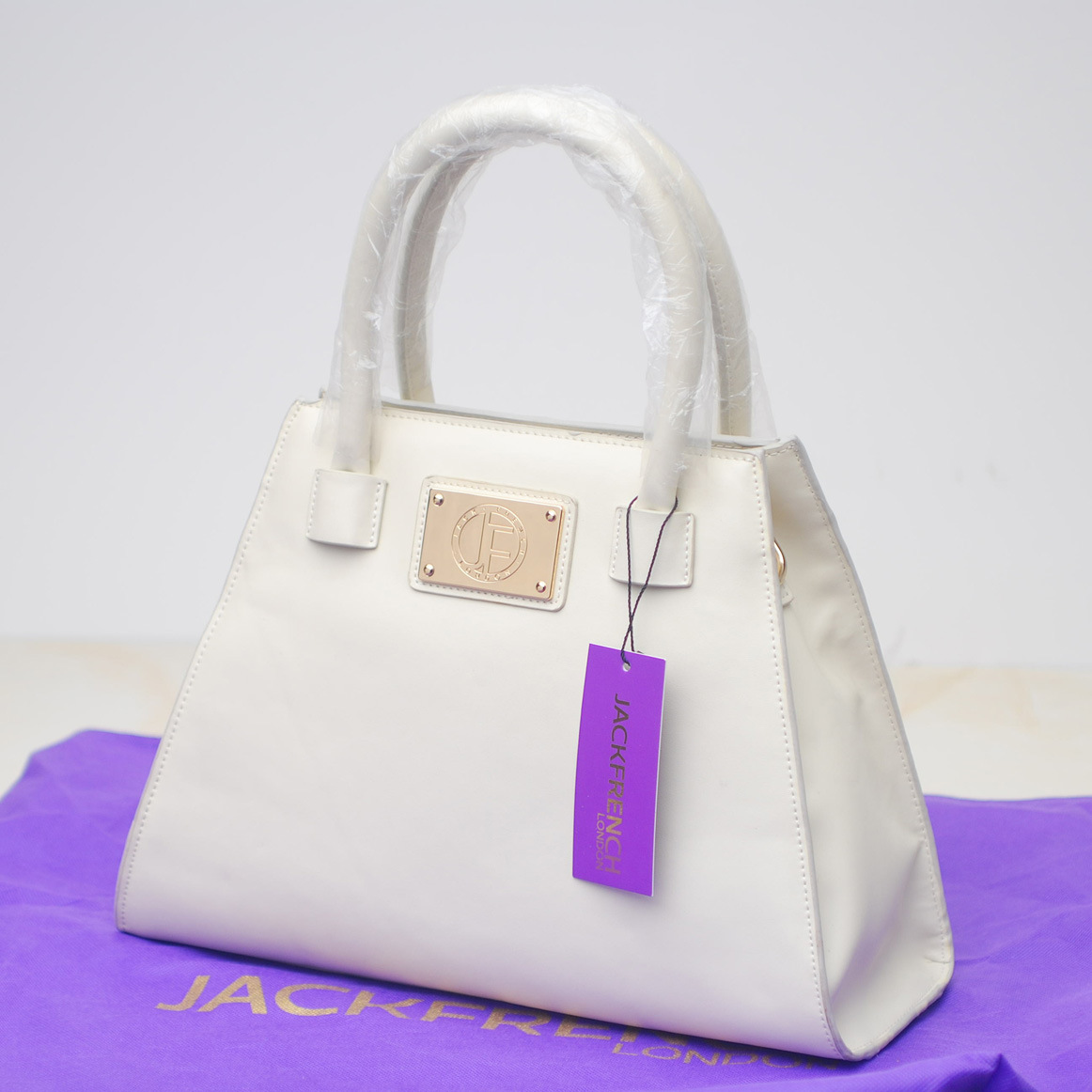 Leather Double Handle Convertile Satchel / Shoulder Strap Women's Bag