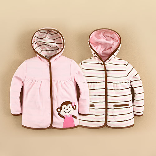 2015 Spring Newest Infant Baby Girls Jackets Reversible (14228)