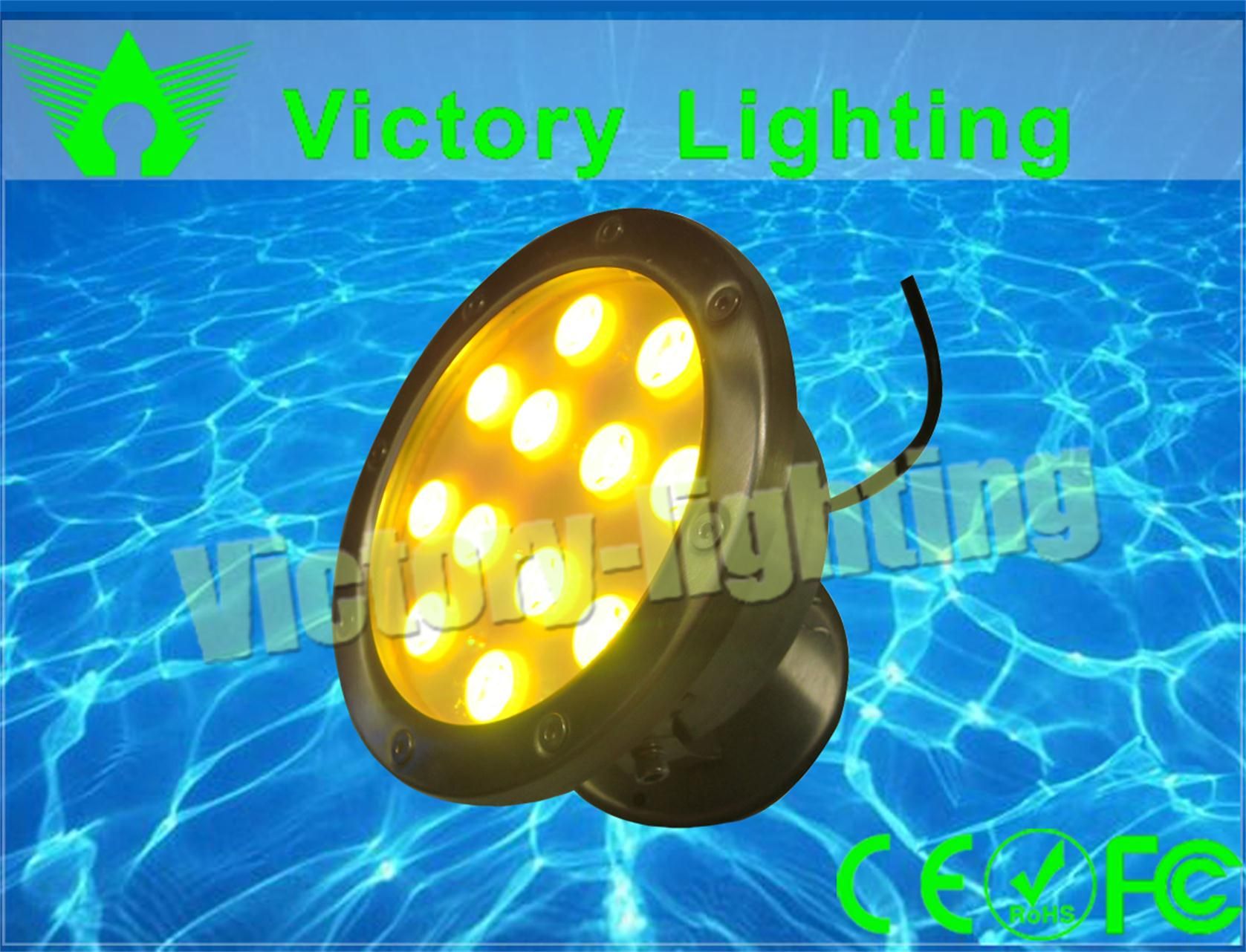 Color Changing IP68 36W RGB LED Underwater Light for Swimming Pool