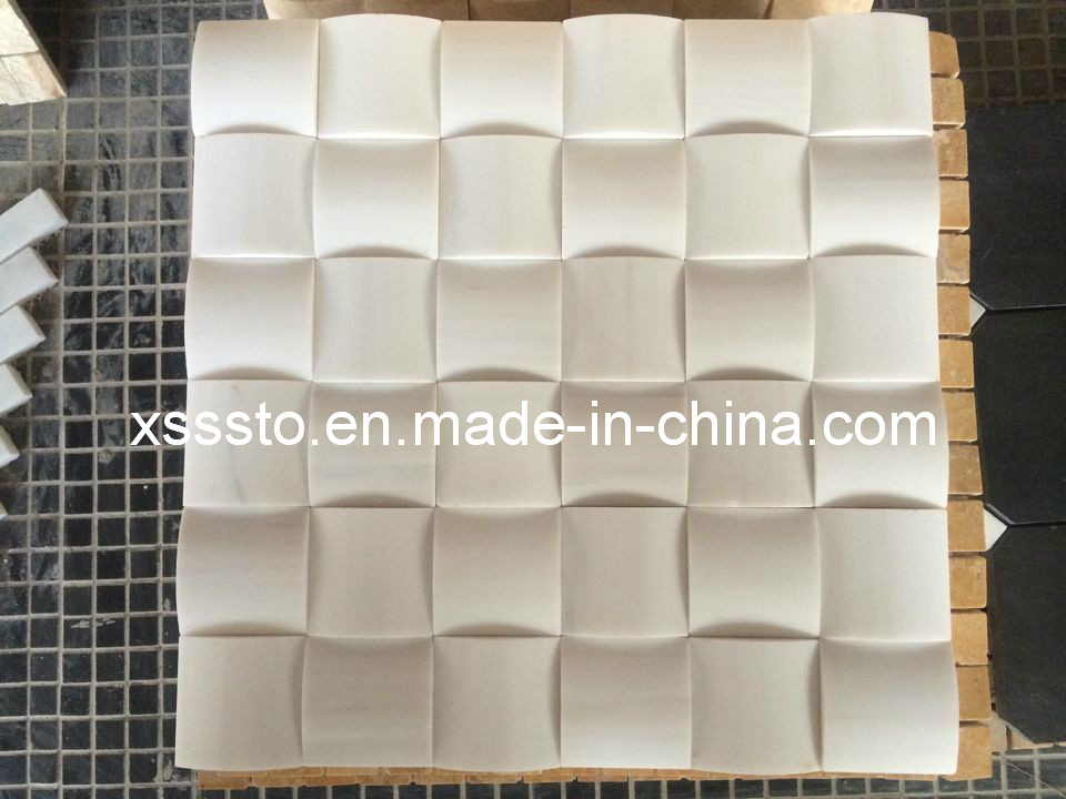 Hotsale White Marble Mosaic Pattern for Wall Decoration
