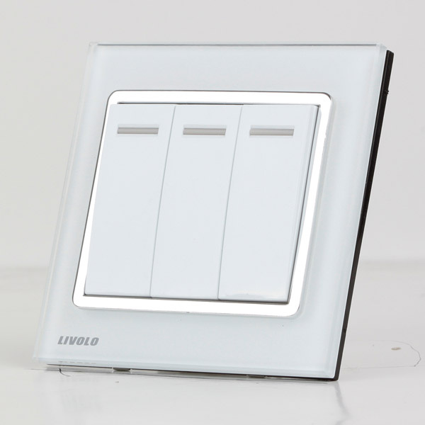 Crystal Glass Panel Hub Switch (VL-W103I-WC)