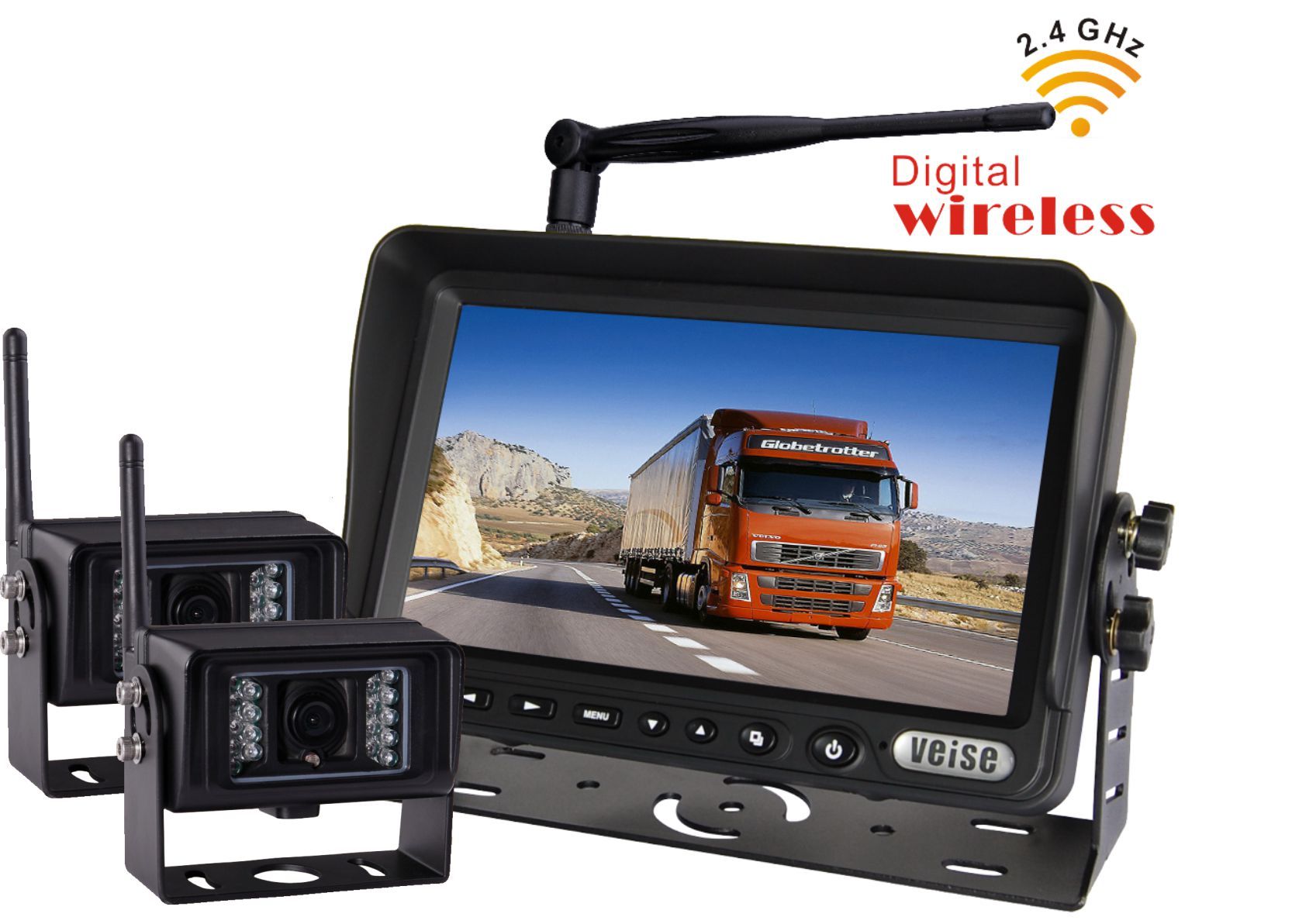 120degree Heated Wireless Backup System with 18 Infra-Red Illuminators Camera