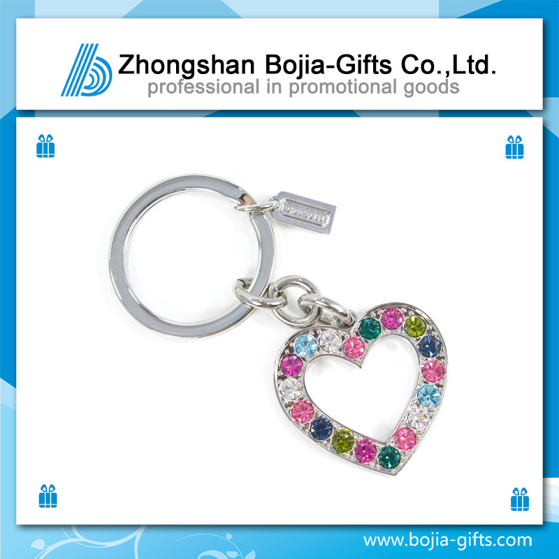 Custom Design Metal Key Chain with Artificial Diamond (BG-KE637)