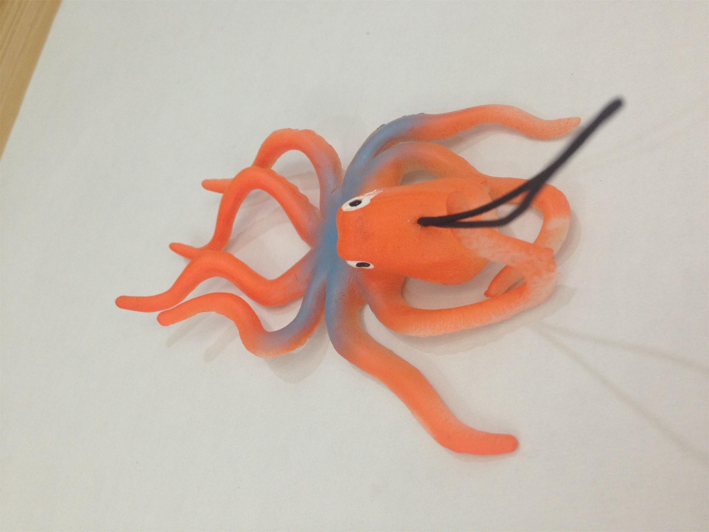 High Quality Plastic Promotional 3D Funny Octopus TPR Toys (TPR-29)