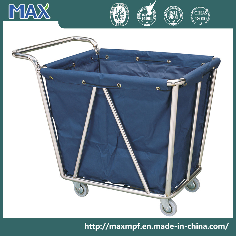 Metal Hotel Cleaning Service Laundry Linen Maid Trolley